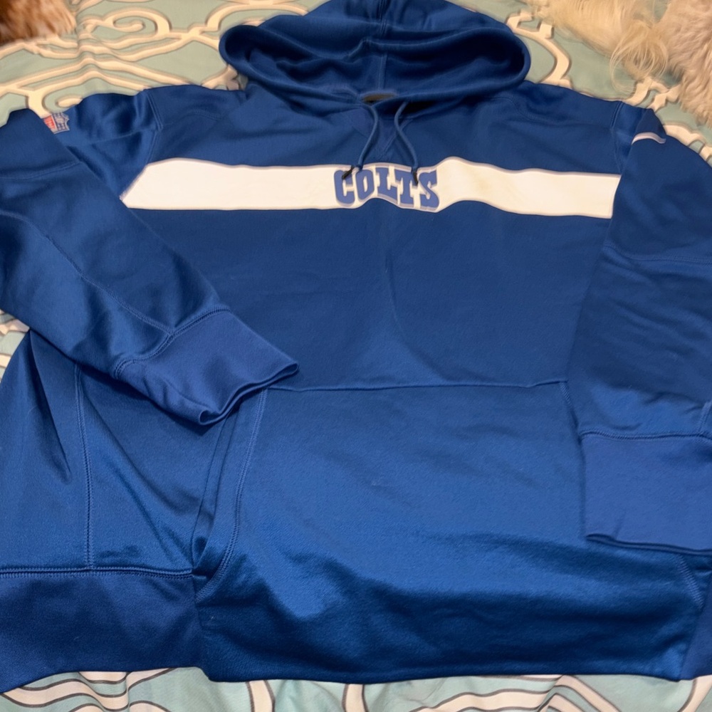 Nike Colts Blue Pullover Hoodie Sweatshirt